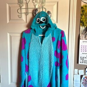 Blue and purple sully onesie